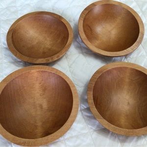 Four vintage Barbocraft salad bowls